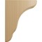 Ekena Millwork 1 3/4"W x 7 1/4"D x 9 1/2"H Plymouth Wood Bracket, Cherry BKTW02X07X10PLCH - alternate 3